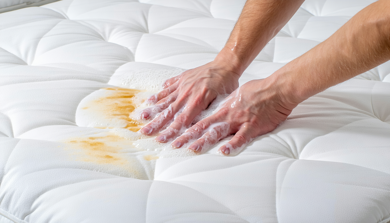 découvrez comment identifier et vérifier une tache suspecte de sperme sur un matelas en toute sérénité, sans tirer de conclusions hâtives.