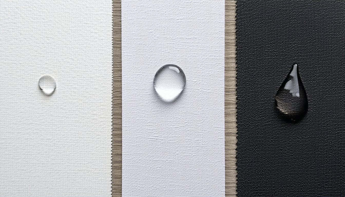 découvrez comment le type de textile absorbant, synthétique ou imperméable influence l'apparence et la durabilité des traces sur les supports.