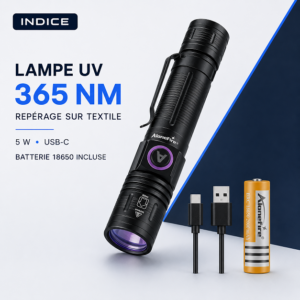 photo de la lampe UV 365 nm pour détection traces